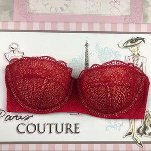 NEW super red Victoria’s Secret strapless Bras